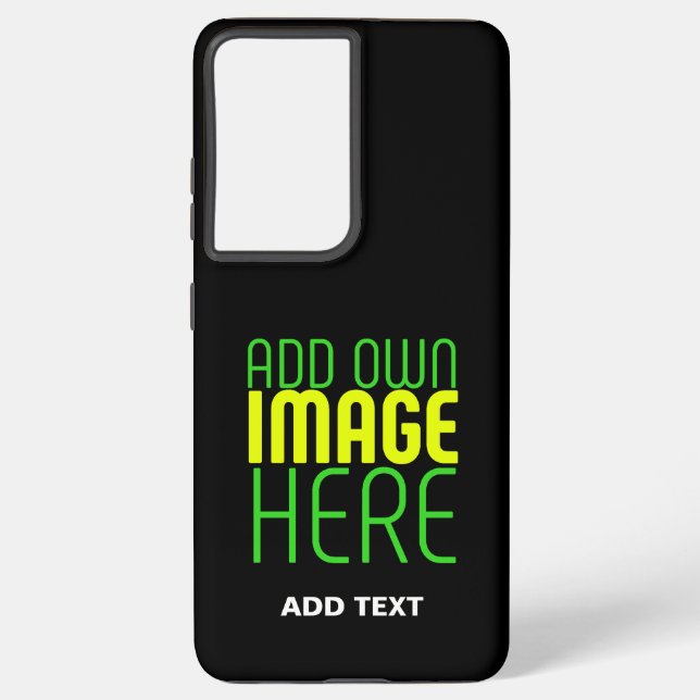 MODERNE BEARBEITBARE, EINFACHE TEMPLATE FÜR SCHWAR SAMSUNG GALAXY HÜLLE (Rückseite)