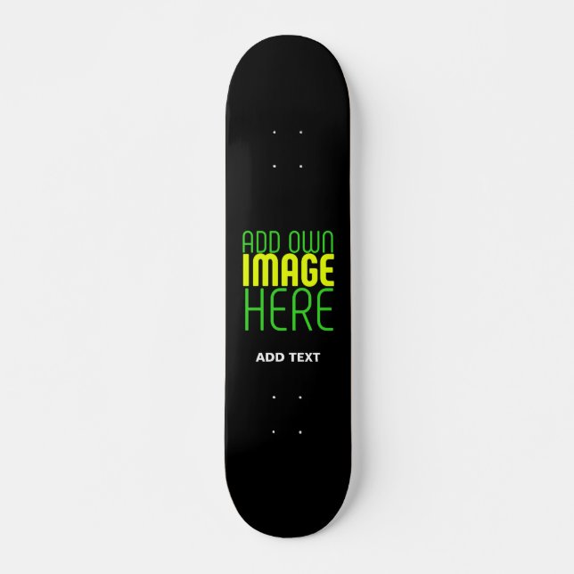 MODERNE BEARBEITBARE, EINFACHE TEMPLATE FÜR SCHWAR SKATEBOARD (Vorne)