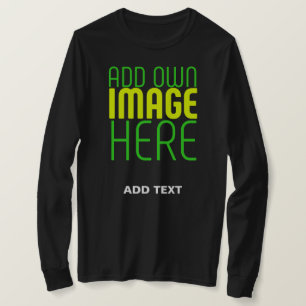MODERNE BEARBEITBARE, EINFACHE TEMPLATE FÜR SCHWAR T-Shirt