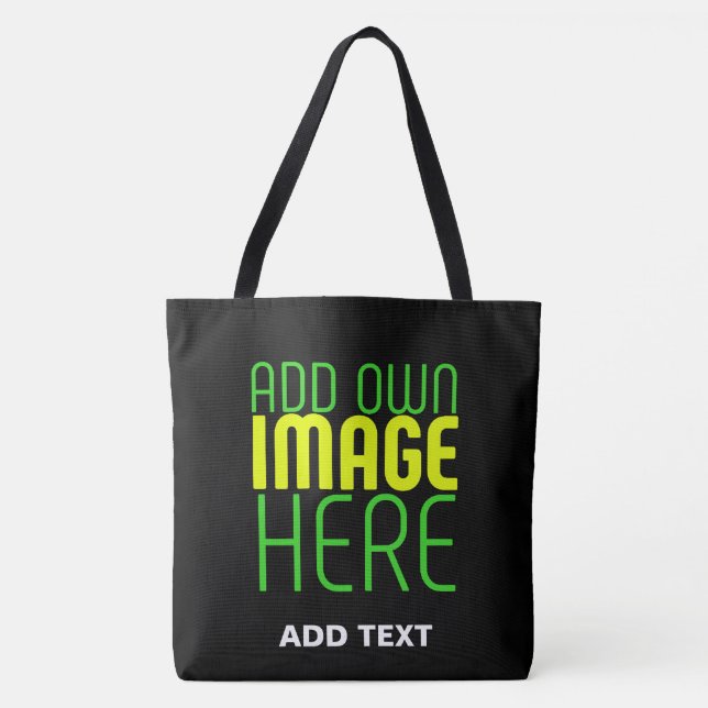 MODERNE BEARBEITBARE, EINFACHE TEMPLATE FÜR SCHWAR TASCHE (Vorderseite)