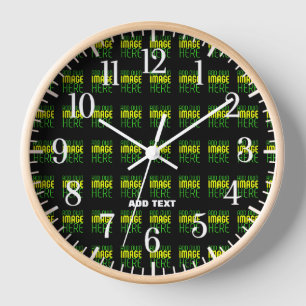 MODERNE BEARBEITBARE, EINFACHE TEMPLATE FÜR SCHWAR UHR