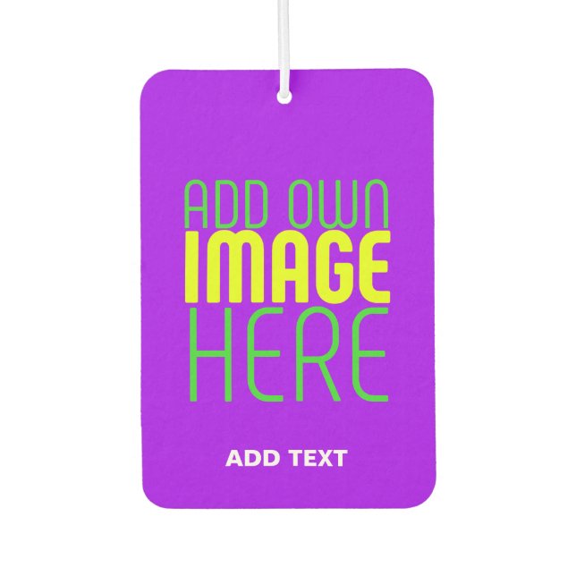 MODERNE BEARBEITBARE, EINFACHE VIOLET-BILDTEMPLATE AUTOLUFTERFRISCHER (Vorderseite)
