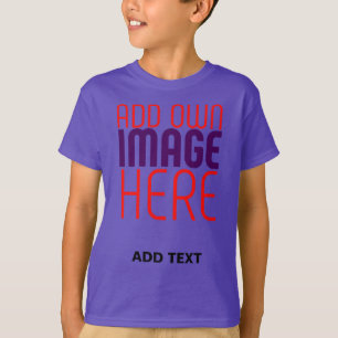 MODERNE BEARBEITBARE EINFACHE VIOLETTE BILD-TEXTVO T-Shirt