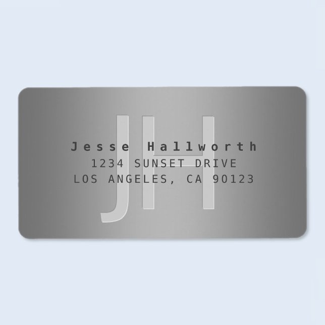 Moderne bearbeitbare Gradient-Rücksendeadresse ode Adressaufkleber (Von Creator hochgeladen)