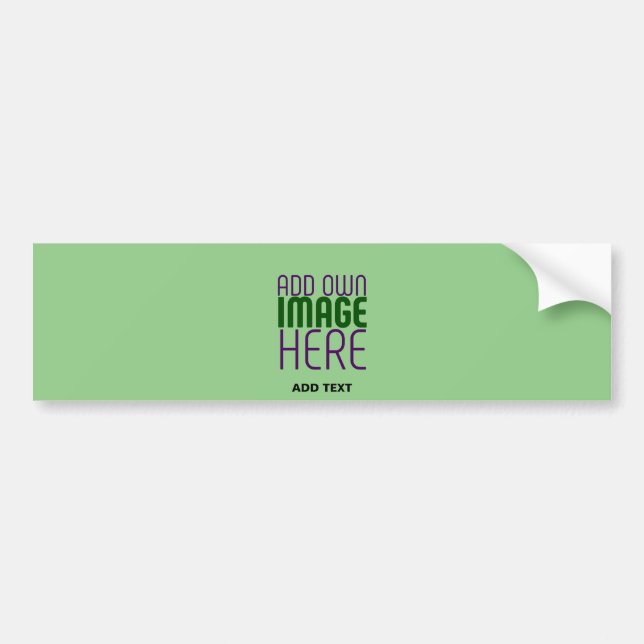 MODERNE BEARBEITBARE MINT GRÜNE BILDTEMPLATE AUTOAUFKLEBER (Vorne)