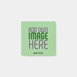 MODERNE BEARBEITBARE MINT GRÜNE BILDTEMPLATE POST-IT KLEBEZETTEL