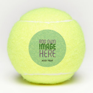 MODERNE BEARBEITBARE MINT GRÜNE BILDTEMPLATE TENNISBÄLLE