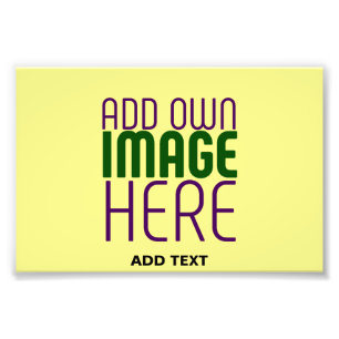 MODERNE BEARBEITBARE PASTELLGELBE BILD-TEXT-VORLAG FOTODRUCK