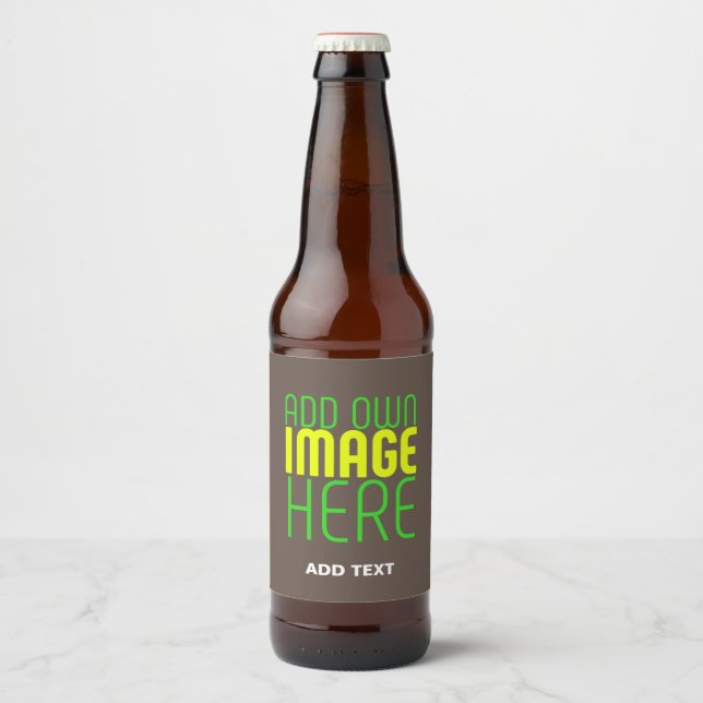 MODERNE BEARBEITUNG EINFACHE KAFFEBILDTEMPLATE BIERFLASCHENETIKETT (Vorderseite)