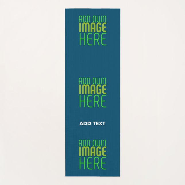 MODERNE BEARBEITUNG PRUSSIAN BLUE BILD TEMPLATE YOGAMATTE (Vorderseite)