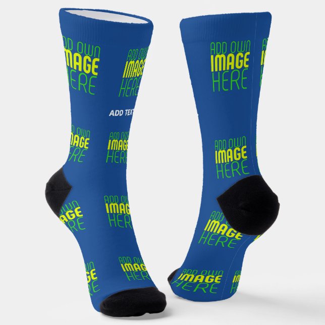 MODERNE BEARBEITUNGSFÄHIGE COBALT BLUE BILD-TEMPLA SOCKEN (Gewinkelt)
