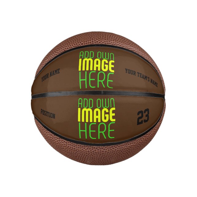 MODERNE BEARBEITUNGSFÄHIGE, EINFACHE BILDTEXTVORLA MINI BASKETBALL (Vorderseite)