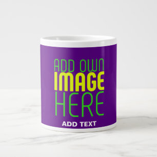 MODERNE BEARBEITUNGSFÄHIGE EINFACHE INDIGO-BILDTEX Jumbo-Tasse