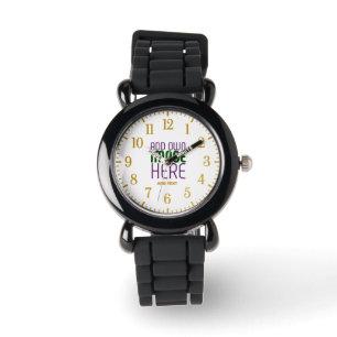 MODERNE BEARBEITUNGSFÄHIGE, EINFACHE WEISSE BILDTE ARMBANDUHR