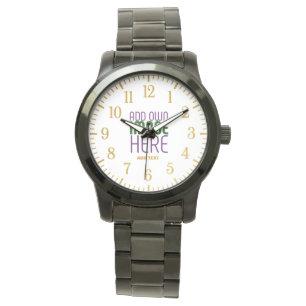 MODERNE BEARBEITUNGSFÄHIGE, EINFACHE WEISSE BILDTE ARMBANDUHR