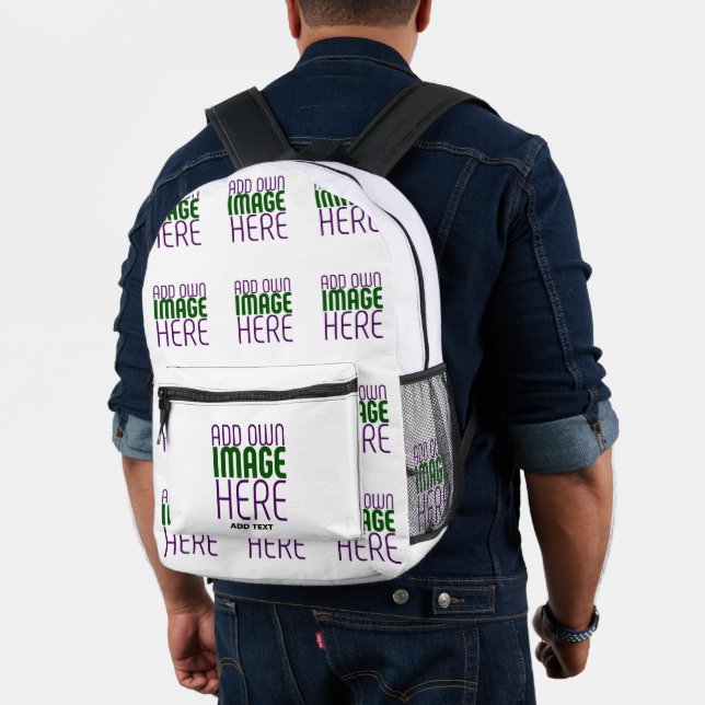MODERNE BEARBEITUNGSFÄHIGE, EINFACHE WEISSE BILDTE BEDRUCKTER RUCKSACK (Insitu (Modell))