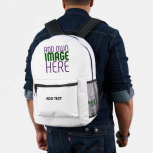 MODERNE BEARBEITUNGSFÄHIGE, EINFACHE WEISSE BILDTE BEDRUCKTER RUCKSACK