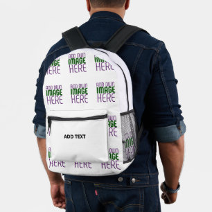 MODERNE BEARBEITUNGSFÄHIGE, EINFACHE WEISSE BILDTE BEDRUCKTER RUCKSACK