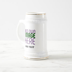 MODERNE BEARBEITUNGSFÄHIGE, EINFACHE WEISSE BILDTE BIERGLAS