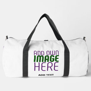 MODERNE BEARBEITUNGSFÄHIGE, EINFACHE WEISSE BILDTE DUFFLE BAG