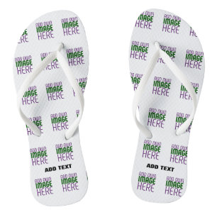 MODERNE BEARBEITUNGSFÄHIGE, EINFACHE WEISSE BILDTE FLIP FLOPS
