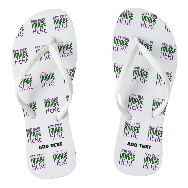 MODERNE BEARBEITUNGSFÄHIGE, EINFACHE WEISSE BILDTE FLIP FLOPS (Fußbett)