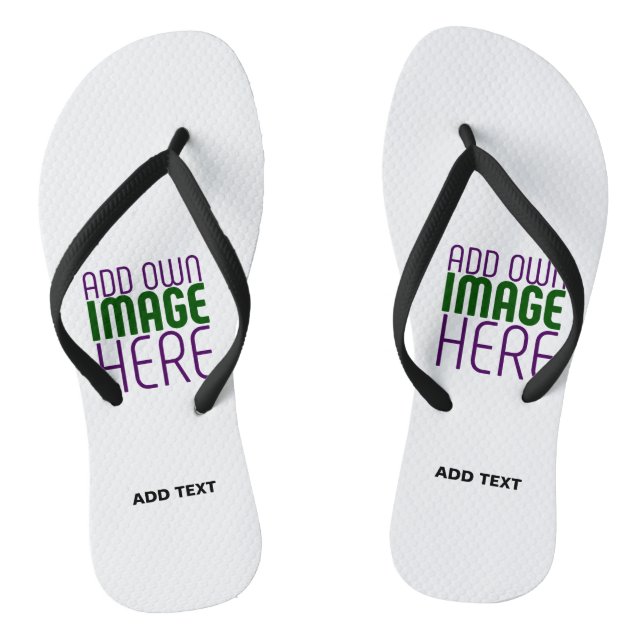 MODERNE BEARBEITUNGSFÄHIGE, EINFACHE WEISSE BILDTE FLIP FLOPS (Fußbett)