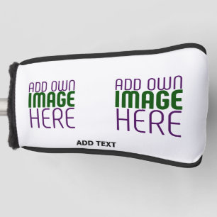 MODERNE BEARBEITUNGSFÄHIGE, EINFACHE WEISSE BILDTE GOLF HEADCOVER