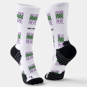 MODERNE BEARBEITUNGSFÄHIGE, EINFACHE WEISSE BILDTE SOCKEN