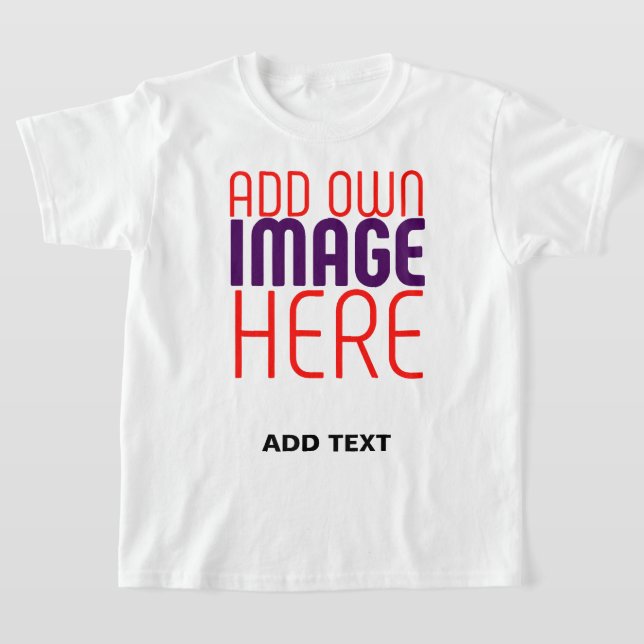 MODERNE BEARBEITUNGSFÄHIGE, EINFACHE WEISSE BILDTE T-Shirt (Ablage )
