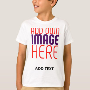 MODERNE BEARBEITUNGSFÄHIGE, EINFACHE WEISSE BILDTE T-Shirt