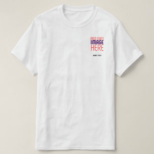 MODERNE BEARBEITUNGSFÄHIGE, EINFACHE WEISSE BILDTE T-Shirt