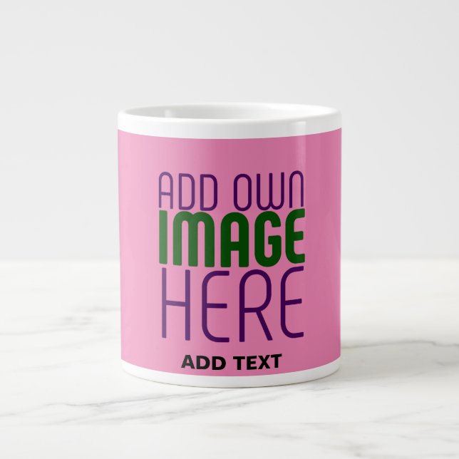 MODERNE BEARBEITUNGSFÄHIGE NIEDLICH-WARD-PINK-BILD Jumbo-Tasse (Vorderseite)