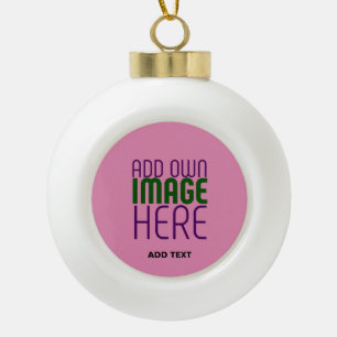 MODERNE BEARBEITUNGSFÄHIGE NIEDLICH-WARD-PINK-BILD KERAMIK Kugel-Ornament