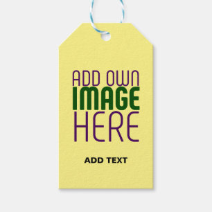 MODERNE BEARBEITUNGSFÄHIGE PASTEL YELLOW IMAGE-TEM GESCHENKANHÄNGER