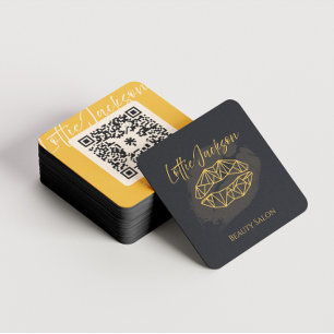 Moderne Beauty Custom Business Cards Quadratische Visitenkarte