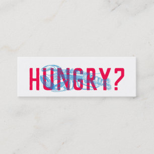 Moderne beeindruckende Meeresfrüchte-Lieferung Mini Visitenkarte