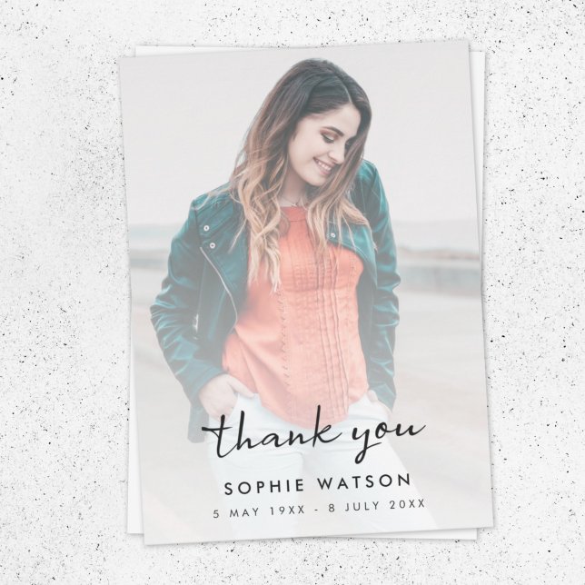 Moderne Beerdigung | Feiern zum Gedenken an das Le Dankeskarte (Von Creator hochgeladen)