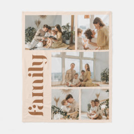 Moderne Beige 5-Foto-Produktfamilie Fleecedecke