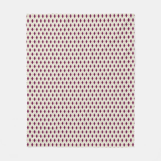Moderne beige Lila Raute Fleecedecke (Vorderseite)