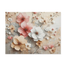 Moderne beige-rosa Blume