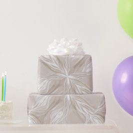 Moderne Beige Taupe Sanfte Bewegungs Abstrakte Str Geschenkpapier