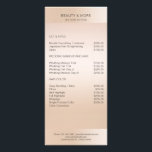 Moderne, beigefarbene Hautfarbe Werbekarte<br><div class="desc">Modernes Business, minimalistisch, beige. Entworfen für Designer, Stylist, Salons, Haar- und Make-up-Künstler, Nägel und lash Künstler, Wellness-Center und bearbeiten Sie die Karte durch Eingabe Ihrer Daten. Sie können den Schriftart, die Farbe und die Position individuell durch "weitere Personalisierung" auswählen.</div>