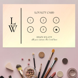 Moderne Belohnung für Berufliche Makeup-Künstler Treuekarte