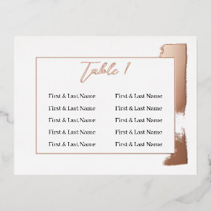 Moderne bemalte Tischnummer Hochzeitsplattform