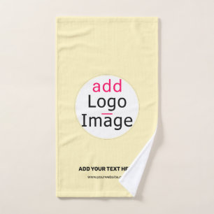 Moderne, benutzerdefinierbare Logo-Vanilla für Bus Handtuch