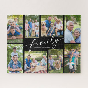 Moderne benutzerdefinierte 8-Foto-Collage-Familien