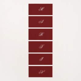 Moderne, benutzerdefinierte dunkelrote Farbe Yogamatte