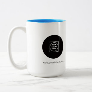 Moderne benutzerdefinierte Geschäftslogo Zwei-Ton- Zweifarbige Tasse