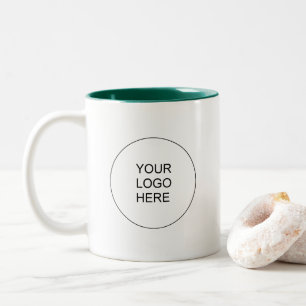 Moderne benutzerdefinierte Hochladen Sie Ihr Firme Zweifarbige Tasse